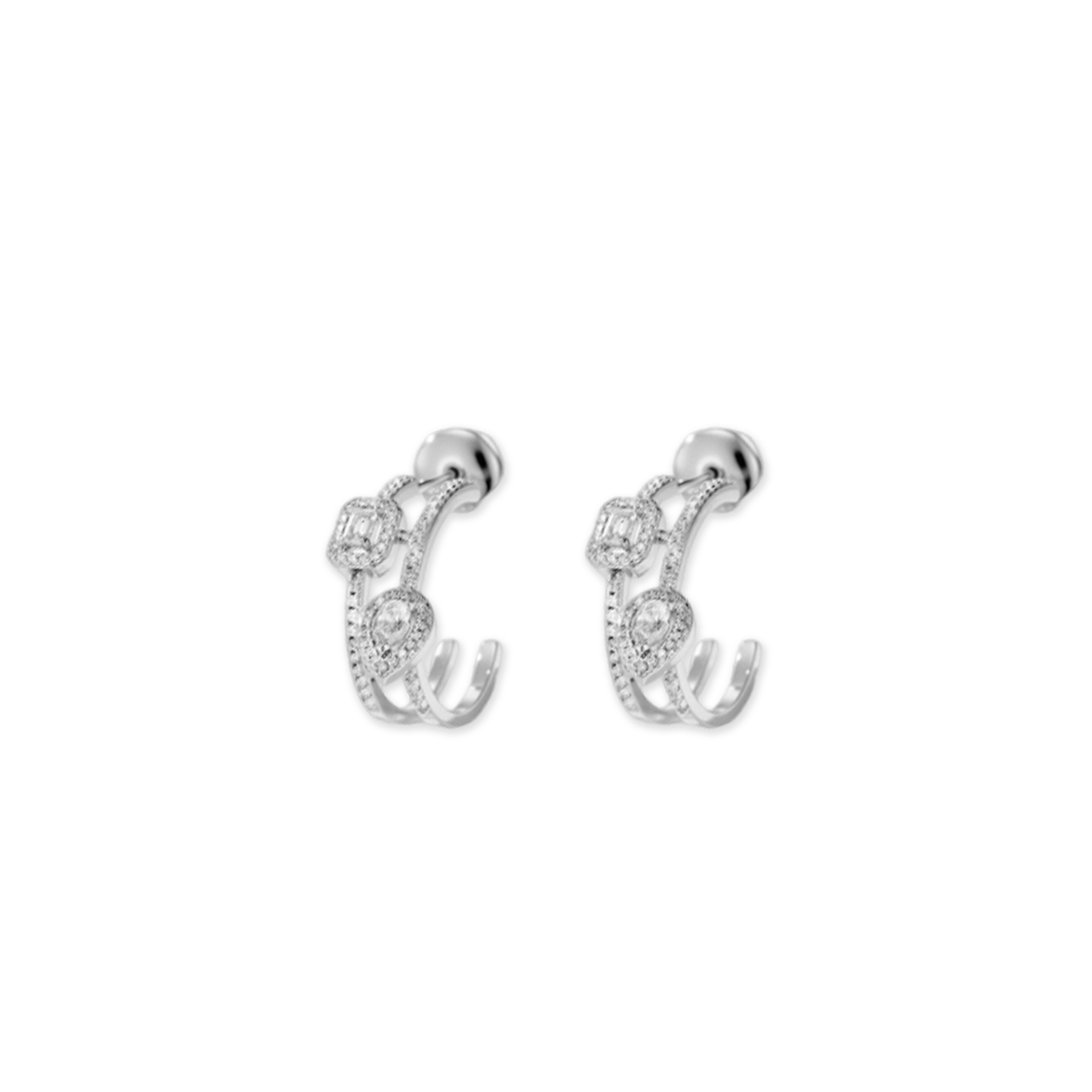 MESSIKA MY TWIN EARRINGS WHITE GOLD